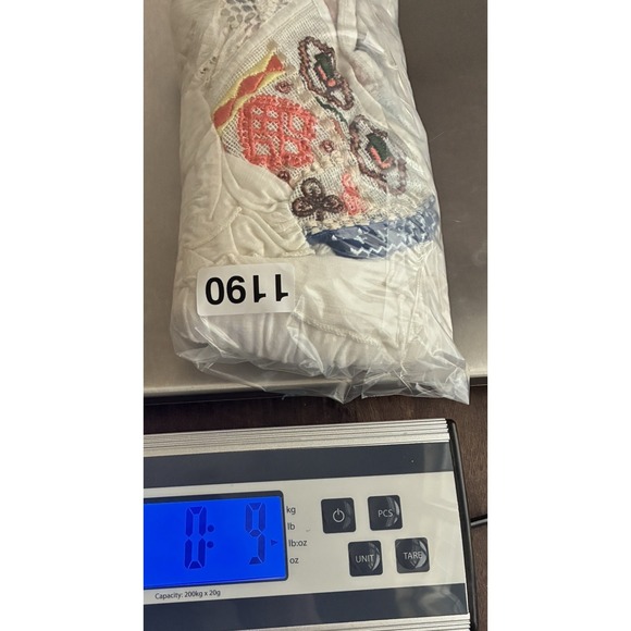 Free People Free Bird Embroidered Hi Lo Peasant Top Sz L Flowy Boho Renaissance‎ - Picture 13 of 13